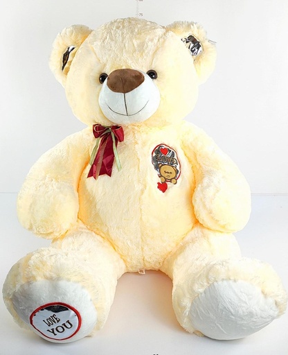 Oso sentado y bordado 75cm