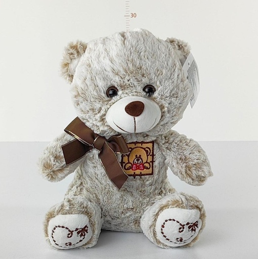 Osito peludo moño 25cm