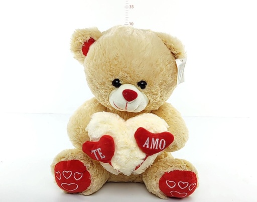 Osito corazón te amo B 30cm