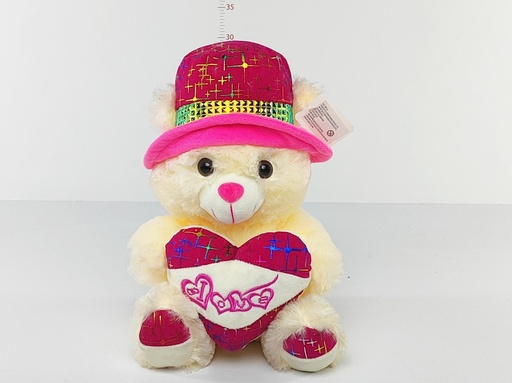 Osita corazón - sombrero 30cm