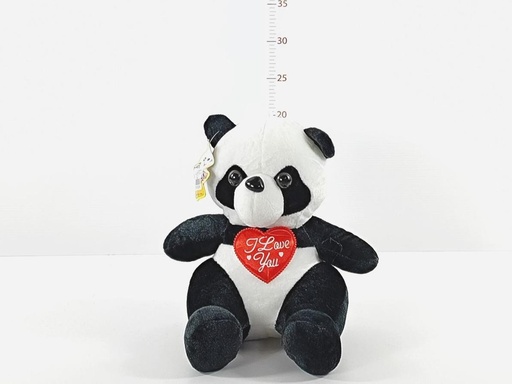 Panda corazón 20cm