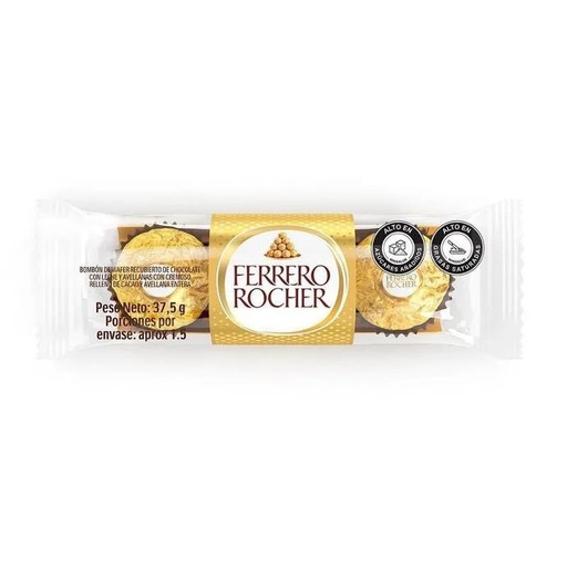 Chocolate De Avellana FERRERO ROCHER 37.5 gr