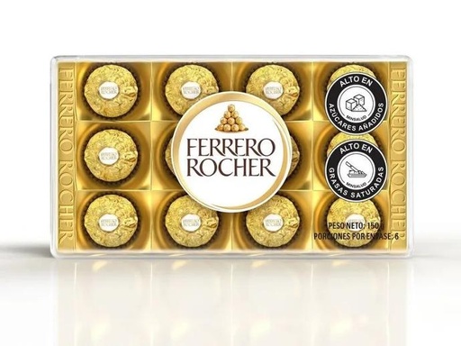 Caja De Chocolates Con Avellana FERRERO ROCHER 150 gr