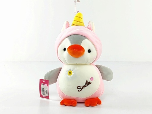 Pingüino disfraz unicornio 25cm